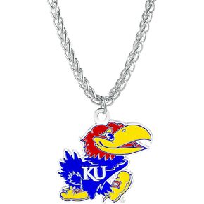 NCAA Kansas Jayhawks Large 2.5" Primary Team Logo Necklace with 30" Designer Chain