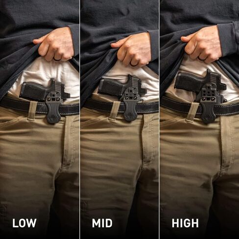 Alien Gear Photon Holster - Concealed/Open Carry, Multiple Models, Right/Left Hand, Adjustable Ride Height/Retention - Springfield Hellcat Pro Holster, Belly Band Holsters for Concealed Carry in Saudi Arabia