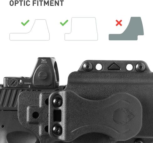 Alien Gear Photon Holster - Concealed/Open Carry, Multiple Models, Right/Left Hand, Adjustable Ride Height/Retention - Springfield Hellcat Pro Holster, Belly Band Holsters for Concealed Carry in Saudi Arabia