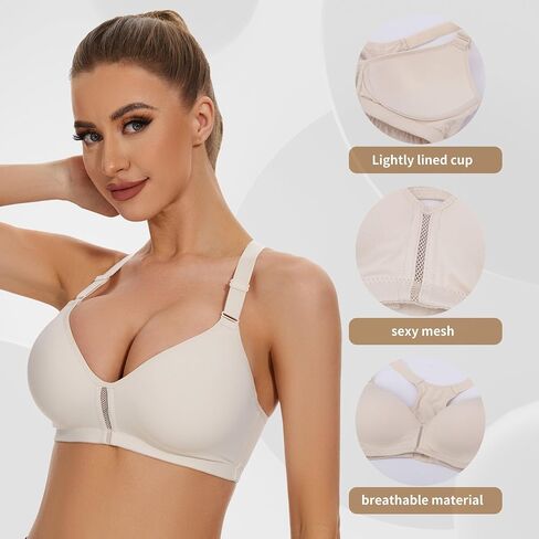 sheroine Women's Racerback Workout Sports Bra Yoga Padded Wirefree Low Impact Bras in Kuwait