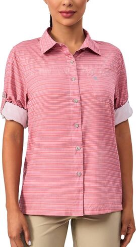 Little Donkey Andy Women's Quick Dry Safari Shirts, Lightweight Long Sleeve Outdoor Shirts for Hiking Fishing in Kuwait
