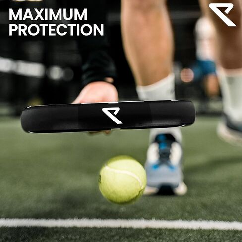 Ryze Padel Dracket Protector - سطح شفاف خشن (حزمة) - مصد بادل متين ومرن - يسهل تطبيقه مع الحد الأدنى من فقاعات الهواء - المصممة في الدنمارك in Saudi Arabia