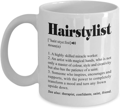 Hairstylist Definition Mug - Hairstylist Gift - Hair Stylist Gift - Gifts For Hairstylists - Hair Salon Coffee Mug - Hairdresser Gift 11oz in Saudi Arabia