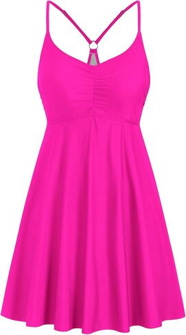 ZAFUL Swimsuit for Women Modest One Piece Swim Dress Tummy Control Bathing Suit Full Coverage Basic Adjustable Swimwear in Saudi Arabia
