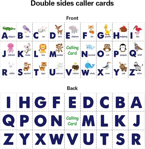 Fancy Land Alphabet Bingo Game Letter Learning Educational Game for Kids School Classroom Home Birthday Party Supplies 24 Players in Saudi Arabia