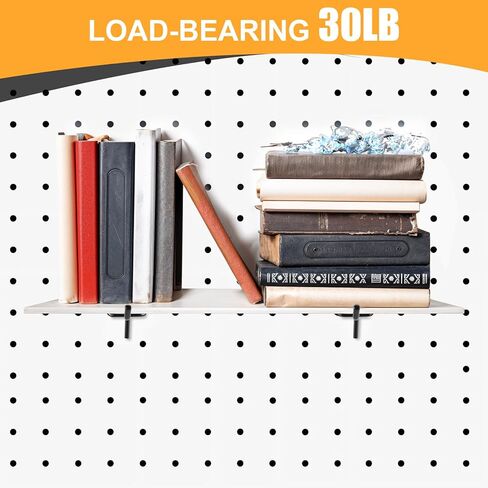 MAQUITA خطافات بيجبورد سوداء مقاس 10.16 سم، 25 قطعة، خطافات لوح ربط، تناسب 1/4 بوصة، خطافات لوح ربط لأداة التعليق in Kuwait