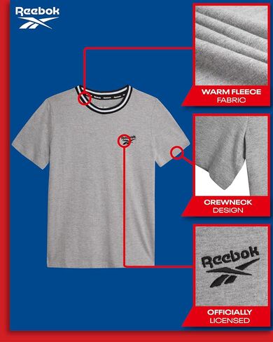 Reebok Boys' Active T-Shirt - Casual Performance Cotton Short Sleeve Crewneck Logo Graphic Tee for Boys (Sizes: 4-20) in Saudi Arabia