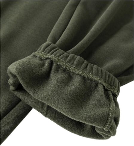 Mens Fleece Sweatpants Cotton Elastic Bottom Joggers with Pockets Active Athletic Baggy Running Sweat Pants in Kuwait