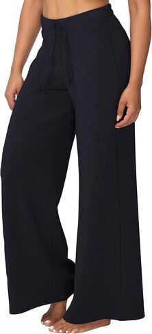 Sunzel Women's Airy Wide Leg Pants, High Waist Yoga Pants Lightweight Lounge Sweatpants with Drawstring for All Day Comfort in Saudi Arabia