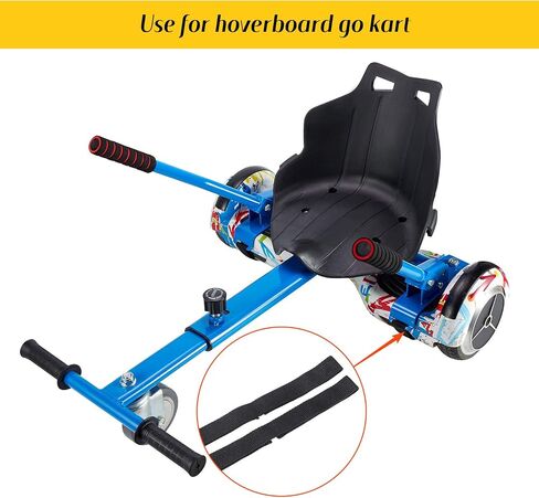 Sumind 8 قطع قابلة للتعديل من أشرطة استبدال Hoverboard هوك وحلقة تثبيت كابل Hoverboard أشرطة بديلة لملحقات Kart سكوتر التوازن الذاتي (19.8 بوصة) in Saudi Arabia