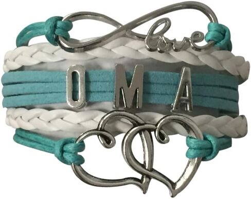 Oma Gift, Oma Infinity Charm Bracelet for Women, Oma Jewelry, Gift for Grandma, Grandma Jewelry, Gender Reveal in Kuwait