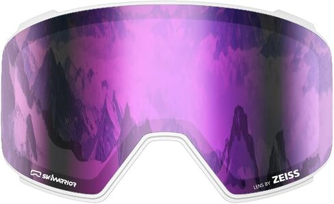 Double-Layer Replaceable Magnetic Lens with UV Protection, Anti-Glare Anti-Fog Features for G02 G03 Ski Goggles in Saudi Arabia