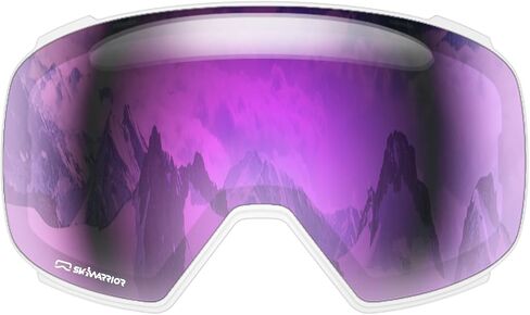 Double-Layer Replaceable Magnetic Lens with UV Protection, Anti-Glare Anti-Fog Features for G02 G03 Ski Goggles in Saudi Arabia