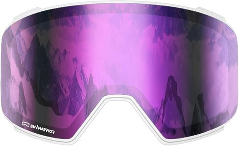 Double-Layer Replaceable Magnetic Lens with UV Protection, Anti-Glare Anti-Fog Features for G02 G03 Ski Goggles in Saudi Arabia