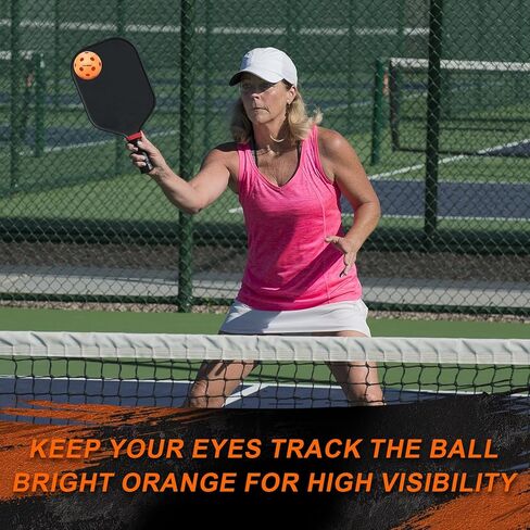 Navona 40 Pack Premium 26 حفرة كرات Bickleball Indoor Orange ، تلبية متطلبات رسمية USAPA ، رحلة حقيقية متوازنة تمامًا ، عالية الارتداد ، مجموعة المخللات الداخلية المتينة in Kuwait