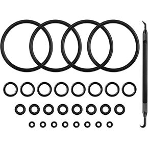 4 Sets Beer Keg O-Ring Gasket for Cornelius Keg Lid O-ring Beer Keg Post O Ring for Corny Keg Dip Tube Replacement O-Ring Beer Keg Poppet Valve O Ring Wear-Resistance Home Brew Keg Gasket
