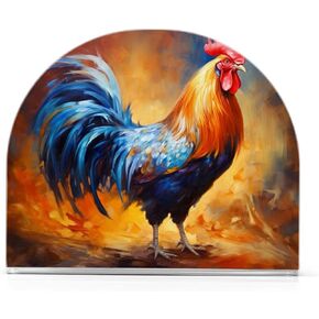 Nander Retro Rooster Napkin Holder for Tables,Napkin Holders for Kitchen, Table Napkin Holders, Cocktail Napkin Holder, Paper Napkins Holder