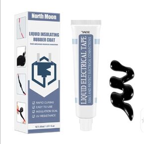 1-Pack Liquid Electrical Tape, 30ml Waterproof Insulating Tube for Electrical Wire and Cable Repair, Versatile Application, Easy to Apply Strong Adhesion Heat and Cold Resistant (1)