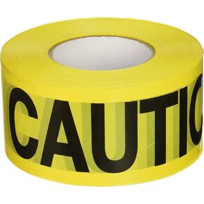C.H. Hanson 16000 Yellow Caution Barricade Tape, 2 mil, 1000 ft, YELLOW/BLACK, Caution Yellow 305m (1000ft)