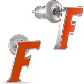 Stone Armory University of Florida Earrings - Florida Orange Gator Stud Earrings - Hypoallergenic Earrings for Sensitive Ears - Florida Gator Accessories for Women