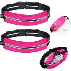 Running Belts for Women Waterproof Fanny Pack Running Waist Pouch Phone holder Adjustable Sports Money Belt with Headphone Port