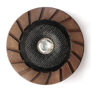 7 Inch Diamond Cup Grinding Wheel Ceramic Bond #50 for Smoothing Out Concrete Edge Scratches Removal Grinding Pad(5/8 Thread)