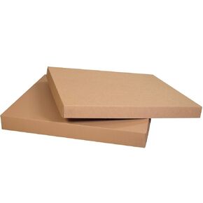 Aviditi Heavy Duty Corrugated Cardboard Bulk Cargo Lid, 36 3/4" L x 36 3/4" W x 5" H, Brown/Kraft, Pack of 5, Multipurpose Container