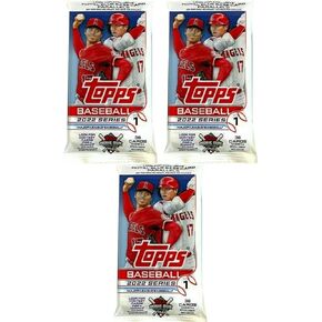 2022 Topps Series 1 Paseball Fat Pack (مجموعة من 3)