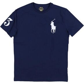 Polo Ralph Lauren Mens Crew Neck Big Pony T-Shirt (M, Navy)