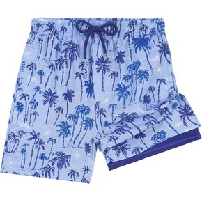 UMELOK Boys Swim Trunks with Compression Liner Toddler Swimsuit