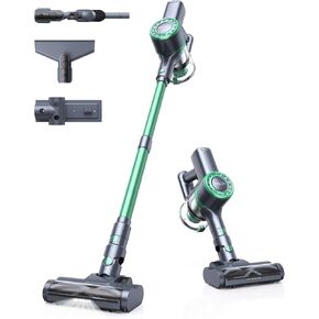 Cordless Vacuum Cleaner, 30Kpa Powerful Suction Vacuum with LED Display, 6 in 1 Stick Vacuum with 50 Min Runtime,Anti-Tangle Vacuum Cleaner for Carpet and Hard Floor Pet Hair