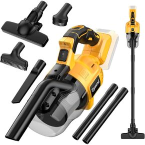 Cordless Vacuum For De-Walt 20V Battery, Handheld Vacuum Cleaner With Washable HEPA Filter, Portable Shop Vacuum For Cater To Every Scenario, Like Carpets, Car, Furniture Etc(Battery Not Included)