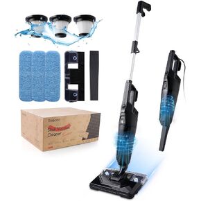 Vacuum Cleaners for Home,Vacuum and Mop Combo, 25Kpa 600W Corded Stick Vacuum for Hardwood Floor,Tile,Carpet Cleaning Debris,Pet Hair,Stains etc.