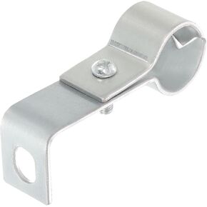 uxcell L Shaped Standoff Pipe Clamp Strap Fit for 3/4" Pipe Right Angle Pipe Support Wall Ceiling Mount Metal Rigid Bracket for Pipe Tube, 70mm Length