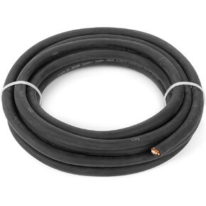 4/0 Gauge - 25 Feet Black - EWCS Brand 100% Copper Premium Industrial Grade Extra Flexible Welding Cable 600 Volt