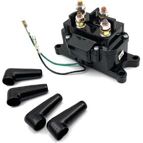 DEVMO ATV UTV Winch Contactor Solenoid 12V Solenoid Relay Contactor Winch Switch 2875714/63070 / 62135/74900,Compatible with Ramsey, Warn, Superwinch Champion 2500 3000 3500 4500 lb