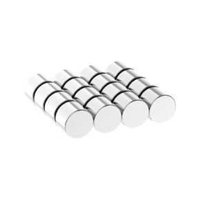 N52-1/2" D x 3/8" H - 16 Pack, Powerful 1/2 Inch Cylinder Rare Earth Magnets, Super Strong Neodymium Disc Magnets for Fridge, DIY, Building, Scientific, Craft, Office Mighty Circle Magnets
