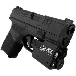 ADE Advanced Optics HG54G Plus-2 Full Metal Class IIIA Green Laser + Flashlight Sight for Hultra Compact Pistol Handgun for Springfield Hellcat (OSP/PRO) micro-compact 9mm pistol ...