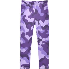 Purple Camouflage Girls Leggings Toddler Kids Yoga Pants Dance Clothing Active Ballet Tights for Child Teens 4T