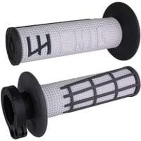 MotoMXHouse ODI Emig 2.0 - V2 Lock-On Grips – WHITE/GRAPHITE