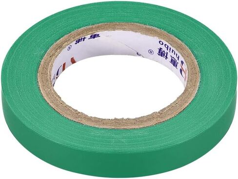 uxcell Insulating Tape 10mm/0.39inch Width 14.5M/47.5ft Long 0.15mm Thick PVC Electrical Tape Rated for Max. 400V 80C Use Green 2pcs in Saudi Arabia