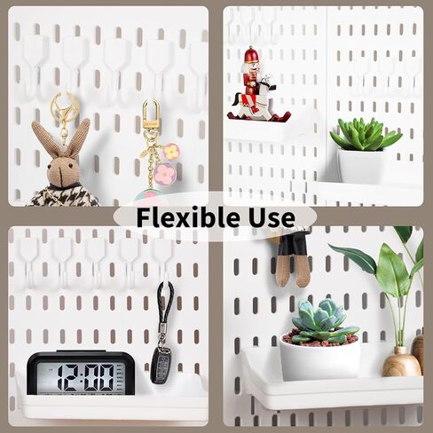 Versatile Clamp-On Pegboard Set - Ideal for Student Desktop DIY Projects, Office Organization, Adjustable Desk Organizer, and Home Creativity with 10 Hooks and 2 Adjustable Shelves Included in Kuwait