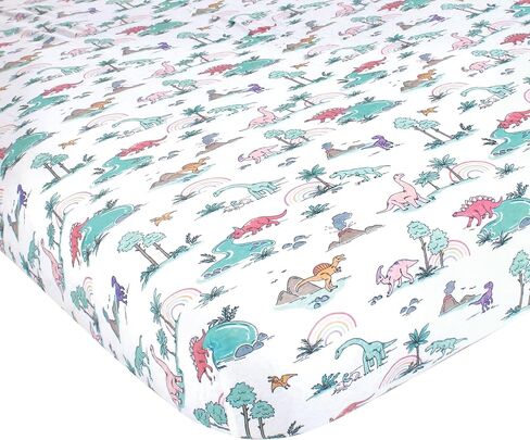 Hudson Baby Unisex Baby Cotton Fitted Crib Sheet, Sweet Bakery, One Size in Kuwait