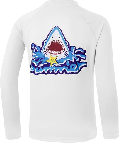 Boys Rash Guard Long Sleeve Fishing Shirt Kids UPF 50+ Sun Protection Swim Shirts Youth SPF Quick Dry Shirt in Saudi Arabia