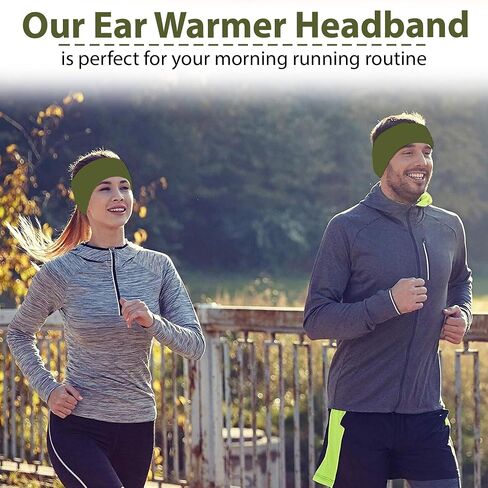 USA Handmade Unisex Double-Layer Micro Fleece Headband Ear Warmer for Women & Man – Ears Cover - Polartec Made in USA in Saudi Arabia