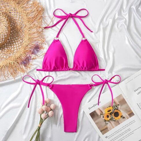 Women's Bikini Set Thong Cheeky Two Piece Swimsuite Sexy Bathing Swimwear in Kuwait