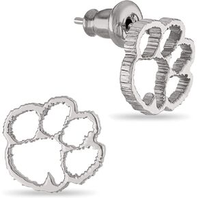 Stone Armory Earrings for Clemson Tigers – Stainless Steel Tiger Paw Jewelry Designed for Sensitive Skin – A Gift for Clemson University Fans, Women, and Graduates