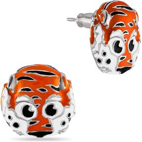 Stone Armory Auburn Tiger Earrings - Aubie Auburn Stud Earrings - Hypoallergenic Earrings for Sensitive Ears - Auburn University Jewelry for Women