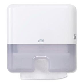 Tork Xpress Mini Multifold Paper Towel Dispenser - Wall Mount Tissue Dispenser with Smart Lock - Suitable for Tork H2 Premium Paper Towels, Color: White