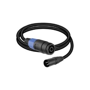 GELRHONR SpeakOn Female to XLR Male Connector Audio Extension Cable with Twist Lock for Mixer Boards, Junctions, Preamps, Speakers, etc (0.5M)